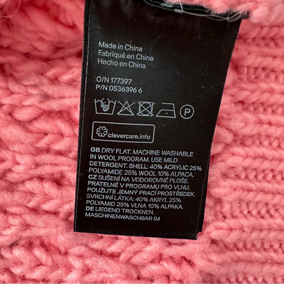 H&M pink balloon sleeve sweater - Picture 6 of 8
